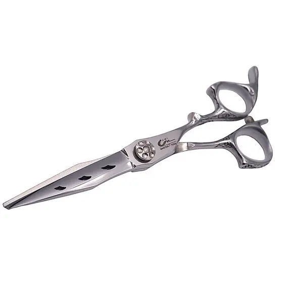 Tesoura Umi Profissional Premium com Acabamento Trabalhado Para Barbeiro/Cabeleireiro