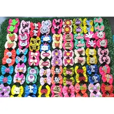 Laços Pet Cetim ( kit com 100 laços - 50 pares mesclado)