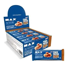 Barra De Proteína Max Titanium Power Protein Crisp Milk Caramel Com 12 Unidades de 44g