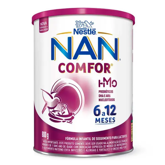 Fórmula Infantil NAN Comfor Nestlé 6 a 12 meses 800g