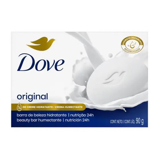 Sabonete Dove Original Barra Hidrata A Pele Fragrância 90g