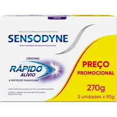 Creme Dental Sensodyne Rápido Alívio Leve 3 Pague 2 90g