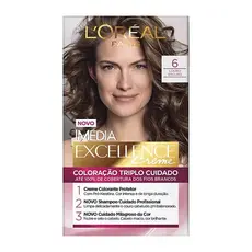 Tinta De Cabelo Imédia Tintura Excellence 6 Louro Escuro