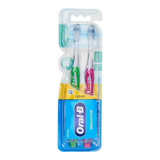 Escova Dental Oral B Indicator Plus 30 Macia com 2 unidades
