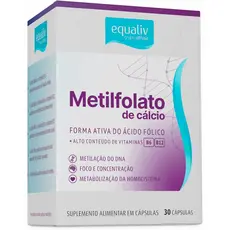 Suplemento Alimentar Metilfolato De Cálcio Equaliv Com 30 Cápsulas