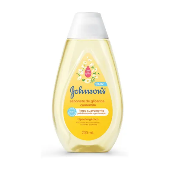 Sabonete Líquido Infantil Johnson's Baby Camomila Com 200ml
