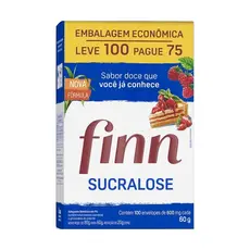 Adoçante Finn Sucralose Envelope Leve 100 Pague 75