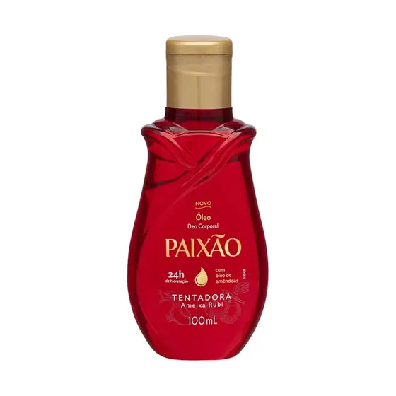 Óleo Desodorante Corporal Paixão Amêndoas Tentação Ameixa Rubi 100ml