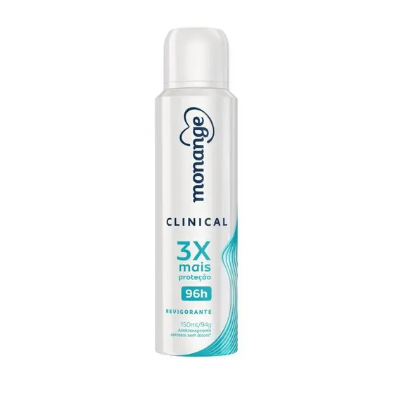 Desodorante Antitranspirante Monange Aerossol Clinical Revigorante Com 150ml