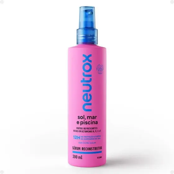 Spray Reconstrutor Capilar Neutrox Sol, Mar E Piscina Com 300ml