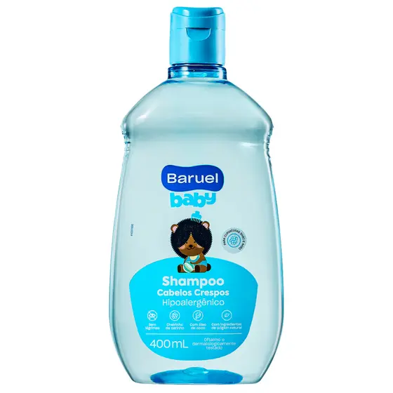 Shampoo Infantil Baruel Baby Cabelos Crespos Com 400ml
