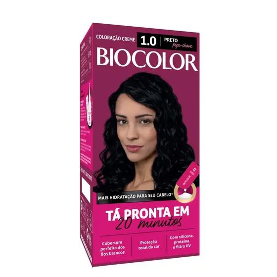 Tintura Biocolor Preto Fundamental 1.0 Mini