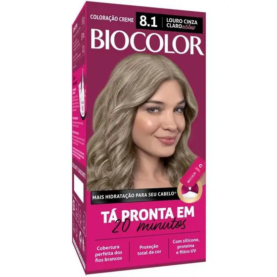 Tinta De Cabelo Biocolor Louro Acinzentado Est 8.1 Mini