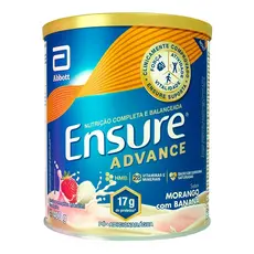 Suplemento Nutricional Em Pó Ensure Advance Morango Com Banana Com 400g