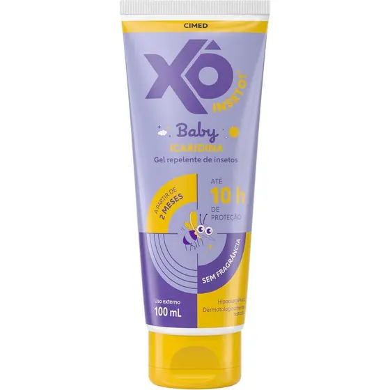 Repelente Xô Inseto! Gel Baby Icaridina Sem Fragrância Com 100ml