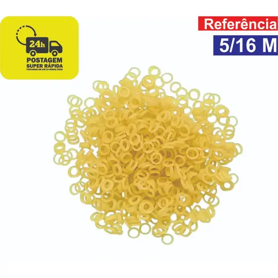 1000 Borrachinhas Elástico Para Laços Pet - 5/16 Médio