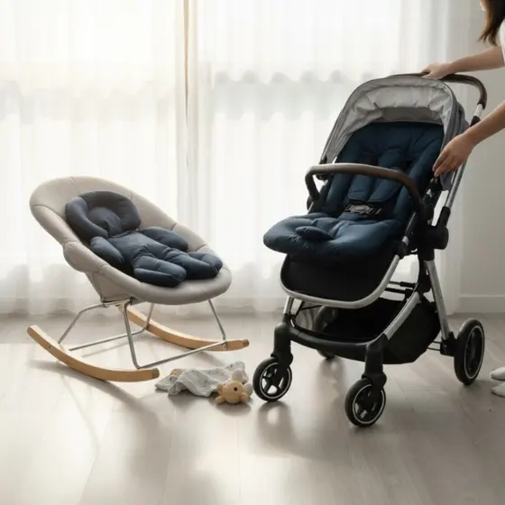 Kit Colchonete Para Carrinho Com Almofada Redutora Para Bebê Conforto Infantil Menino Menina