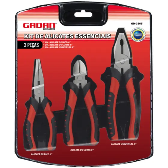 kit Alicate Universal Bico e Alicate Corte Profissional