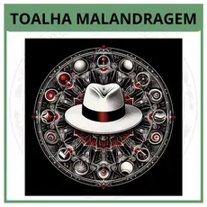 Toalha para Jogo de Tarot 0,70x0,70cm Malandragem