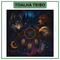 Toalha para Jogo de Tarot 0,70x0,70cm Tribo
