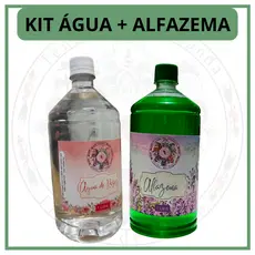 Kit 2 Unidades - 1 Alfazema 1L, 1 Água de Rosas 1L