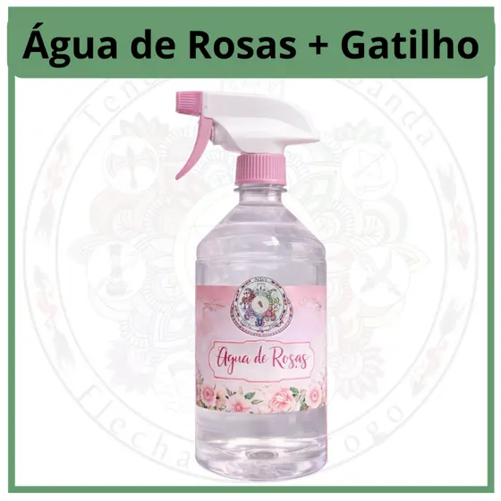 Super Kit Água de Rosas com Gatilho de Spray 1 Litro