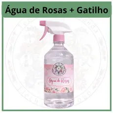 Super Kit Água de Rosas com Gatilho de Spray 1 Litro