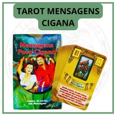 Baralho Tarot Mensagens Povo Cigano 36 Cartas Auto Explicativas