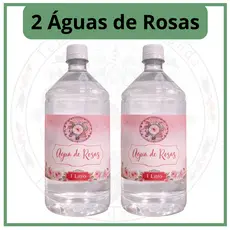 Kit Água de Rosas 1 Litro 2 Unidades
