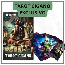 Tarot Cigano Exclusivo 36 Cartas Plastificado com Manual