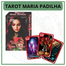 Baralho Tarot Maria Padilha Pomba Gira 36 Cartas com Manual