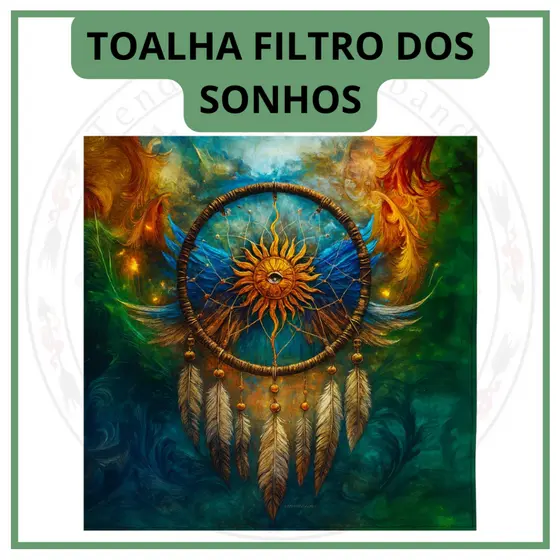 Toalha para Jogo de Tarot 0,70x0,70cm Filtro dos Sonhos