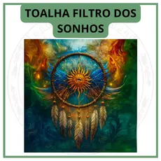 Toalha para Jogo de Tarot 0,70x0,70cm Filtro dos Sonhos
