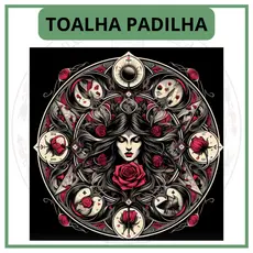 Toalha para Jogo de Tarot 0,70x0,70cm Padilha