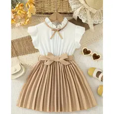 Vestido Infantil Princesa Plissado Luxo Menina Festa Aniversário Casamento Promocional