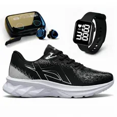 Kit Tênis Masculino + Relógio Digital + Fone Bluetooth Esportivo Academia Promoção Envio Imediato