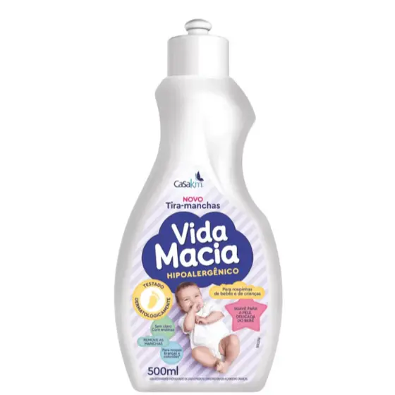 Tira Manchas Líquido Vida Macia 500ml Casa KM