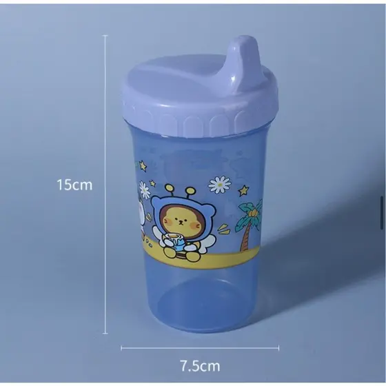 Copo Infantil de Treinamento com Bico Rígido 300ml - Personagens Fofos