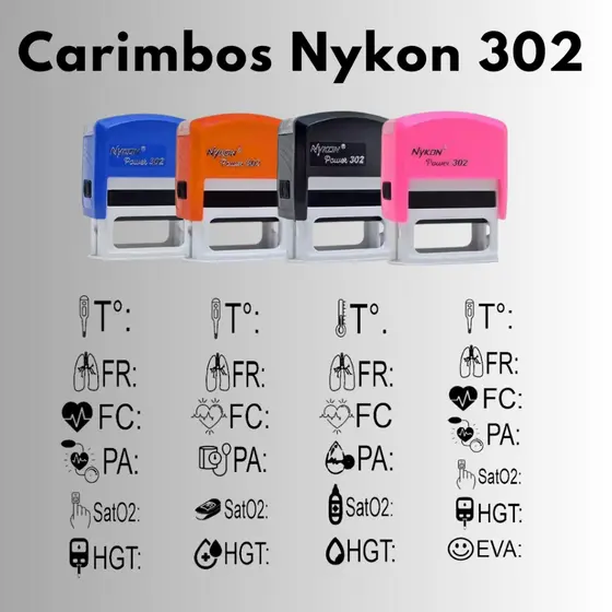 Carimbo Personalizado para Anotação Enfermagem