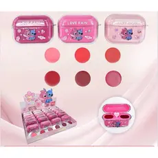 Lip gloss personagem stitch gloss fone de ouvido