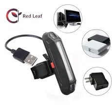 Led Lanterna de Bicicleta Recarregável USB Sinalizador Farol