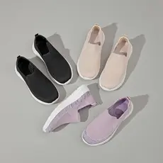 Tenis Meia Feminino Tênis femininos sem cadarço e sem cadarço Sapatos casuais confortáveis ​​com sola macia