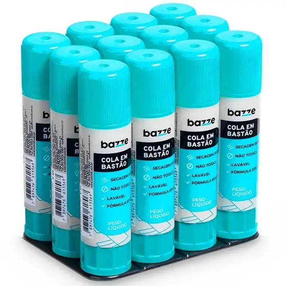 Cola Bastão 40g Kit 6/12 Unidades Cola Escolar Em Bastão