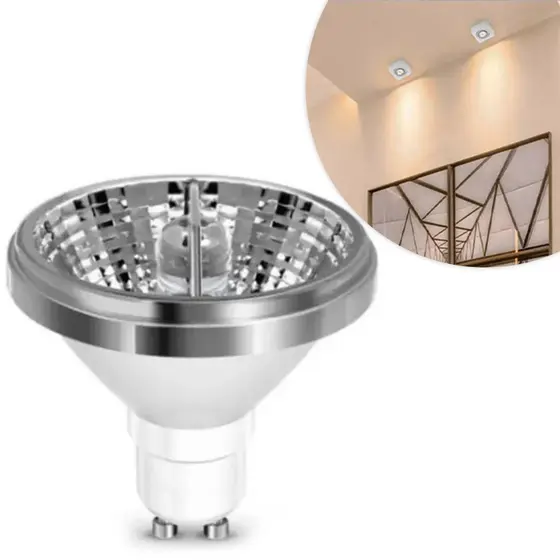 Lâmpada Spot Led AR70 4,8W 3000K Branco Quente GU10 Bivolt