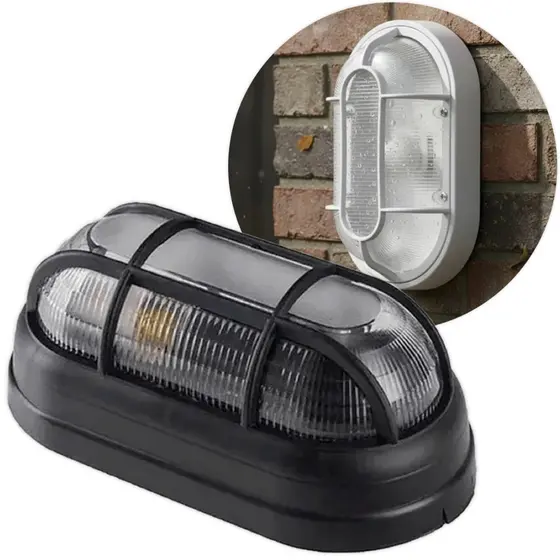 Kit Luminária Arandela Tartaruga Lampada Soquete E27 Bivolt Parede Teto Branco Preto OPL