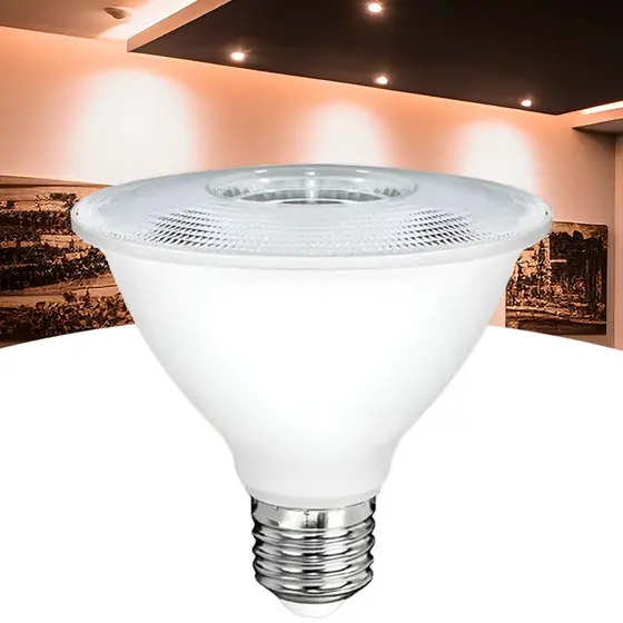 Lâmpada Led PAR30 9,9W Branco Quente Luz Branca E27 Bivolt