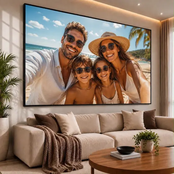 Quadro Decorativo Personalizado 30x50 Com Sua Foto Qualquer Imagem Logo Pet Sala