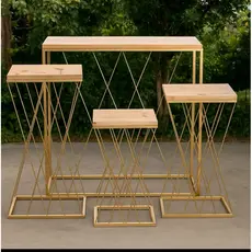 kit De Mesa Treliça Jogo Com 4 Peças Decoração Festa