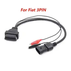 Cabo Adaptador Fiat 3 Pinos/obd2 16 Pinos Obd2 P/ Scanner
