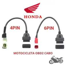 Cabo Adaptador De Scanner Obd2 Para Moto Honda Ou Yamaha